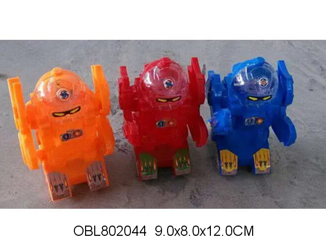 拉线机器人带灯光 包电 3色混装_OBL802044