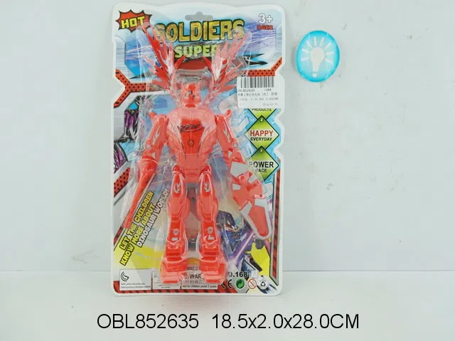 机器人带灯光包电 3色混装_OBL852635