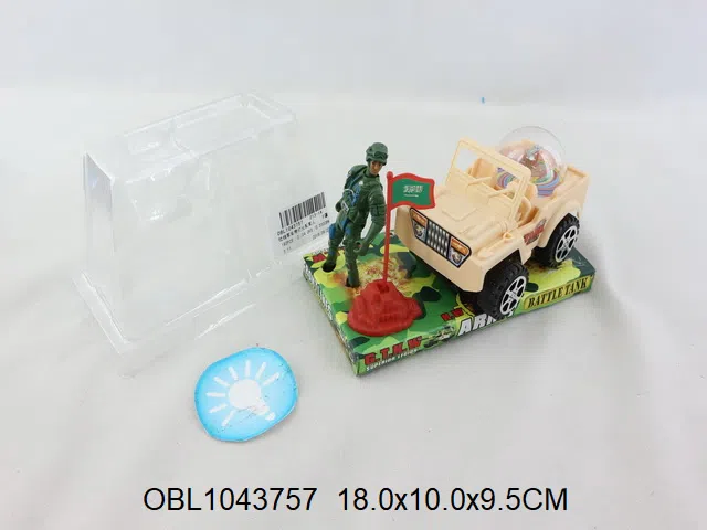 拉线军车带灯光配军人 配件 2色混装 包电_OBL1043757