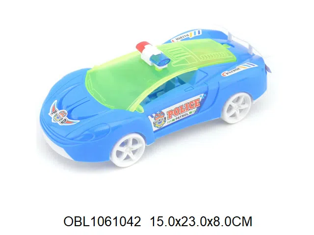 拉线警车带灯光 蓝 白2色混装_OBL1061042