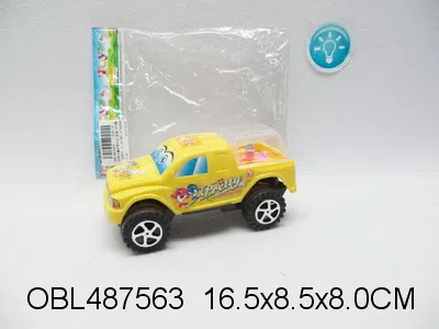 拉线卡通车带灯光 包电 3色混装_OBL487563