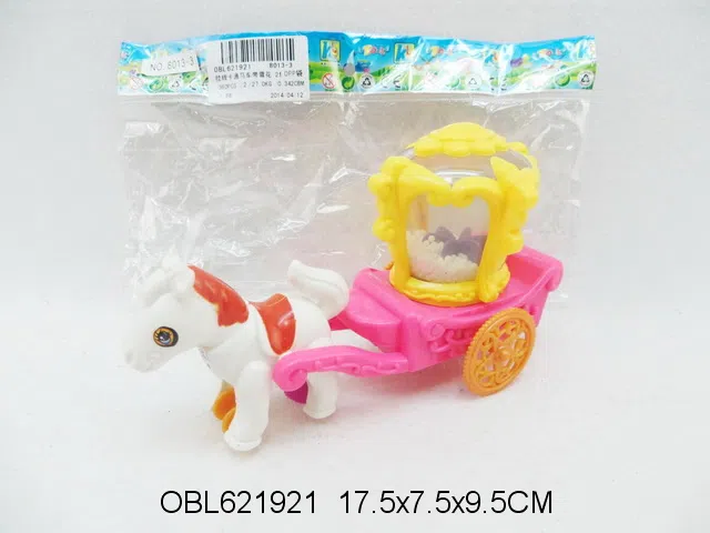 拉线卡通马车带雪花 2色混装_OBL621921