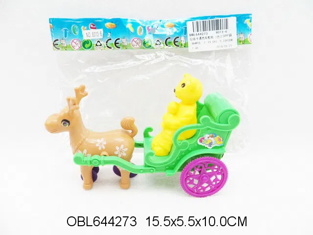 拉线卡通鹿车载熊 2色混装_OBL644273
