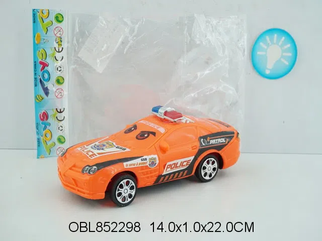 拉线警车带灯光 包电 黄、绿、橙三色混装_OBL852298