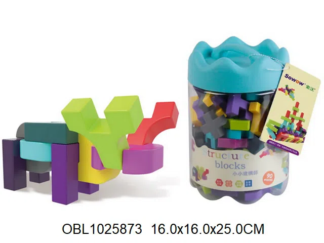 小小构建师积木  90PCS 中英文版_OBL1025873