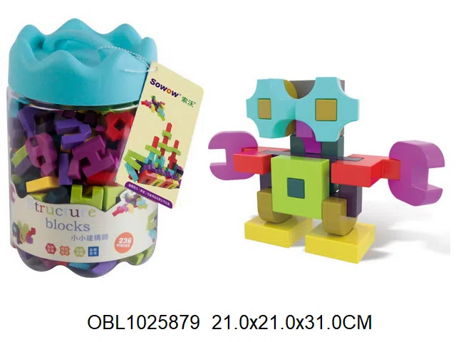 小小构建师积木  236PCS 中英文版_OBL1025879