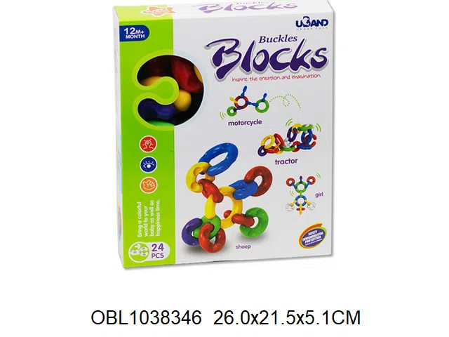 益智扣环积木 24PCS_OBL1038346