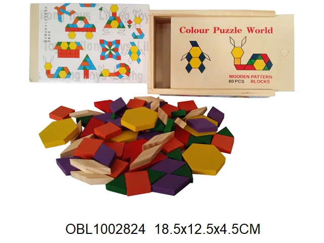 木制积木拼图 60PCS_OBL1002824