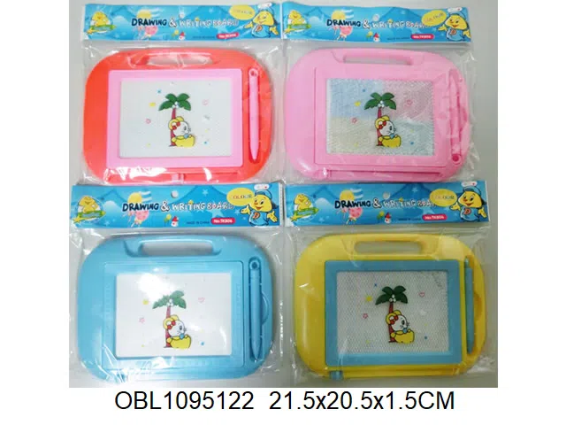 彩色磁性写字板 蓝 黄 红 粉红四色混装_OBL1095122