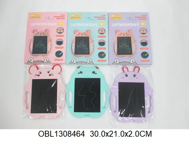 磁性写字板 带一粒纽扣电池 3款3色混装_OBL1308464