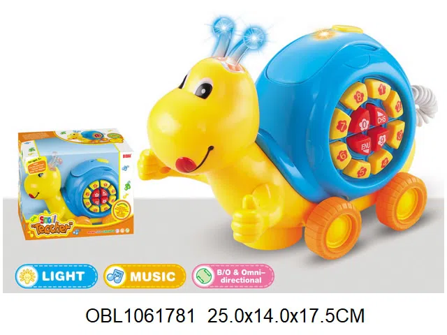 电动万向益智蜗牛带灯光音乐 无包电_OBL1061781