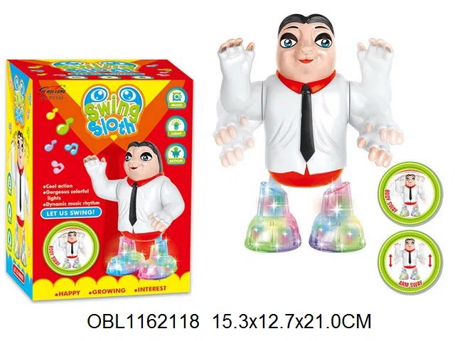 电动摇摆树懒带灯光音乐  无包电3AA_OBL1162118