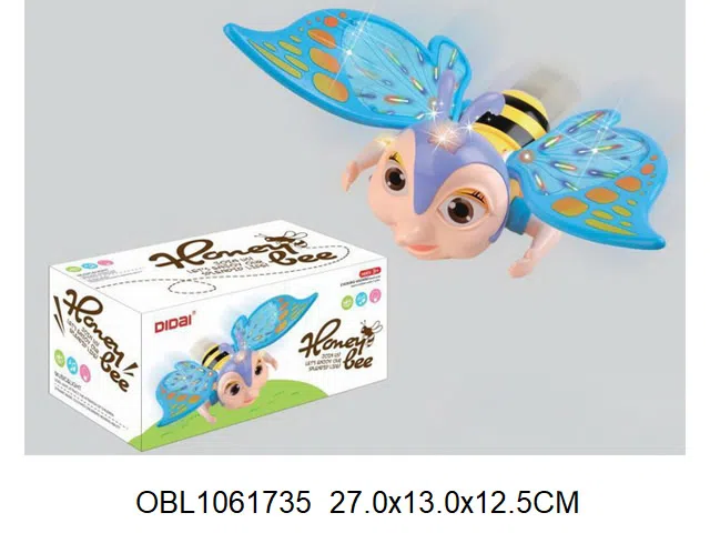 电动旋转蜜蜂带灯光音乐 无包电_OBL1061735