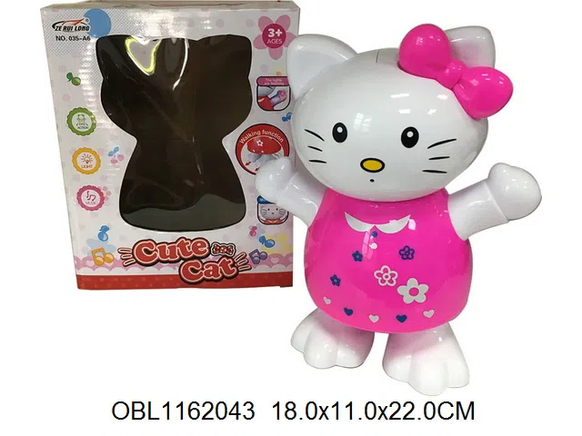 电动猫咪带灯光音乐  无包电3AA  2色混装_OBL1162043