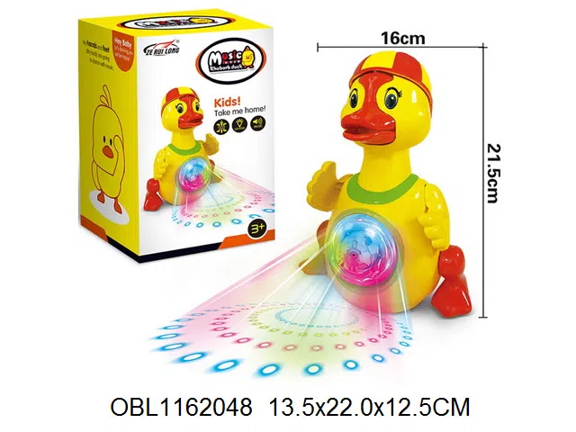 电动跳舞小黄鸭带灯光音乐  无包电3AA_OBL1162048