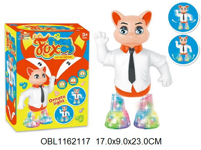 电动摇摆狐狸带灯光音乐  无包电3AA_OBL1162117