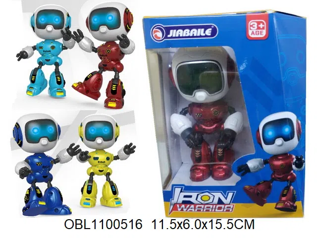 电动合金机器人带灯光声音 包电 触摸感应_OBL1100516