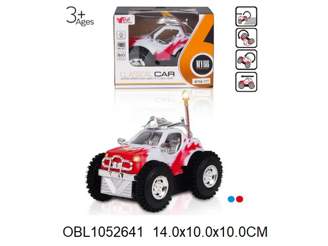 电动翻斗车带灯光音乐 无包电 2色混装_OBL1052641