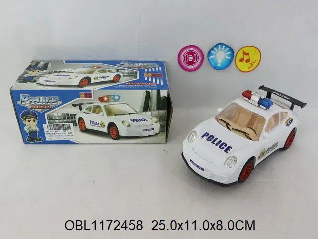 电动万向警车带灯光音乐 3*AA电池无包电_OBL1172458