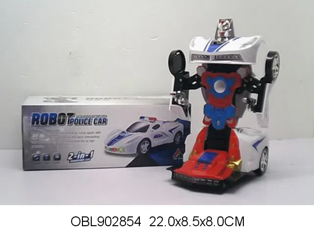电动万向变形警车带灯光音乐 无包电_OBL902854