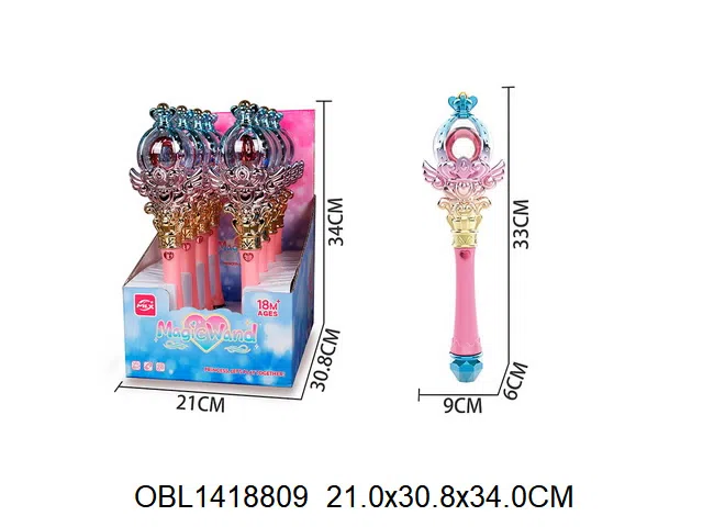 魔法棒带灯光音乐  3*AAA无包电 8支装1展示盒_OBL1418809