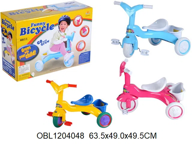 三轮脚踏车 3色混装_OBL1204048