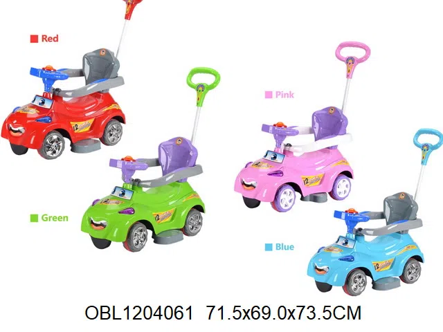 手推童车 方向盘带音乐 2*AA电池无包电 3色混装_OBL1204061