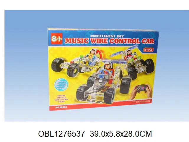 线控金属自装赛车带音乐  3*AA无包电_OBL1276537