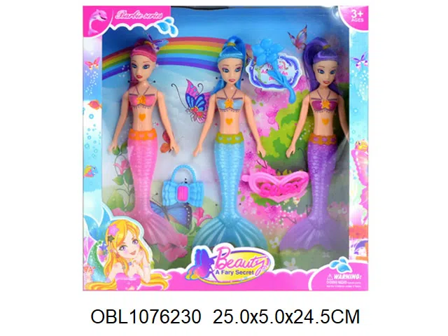 3身庄8寸实身美人鱼芭芘套装_OBL1076230