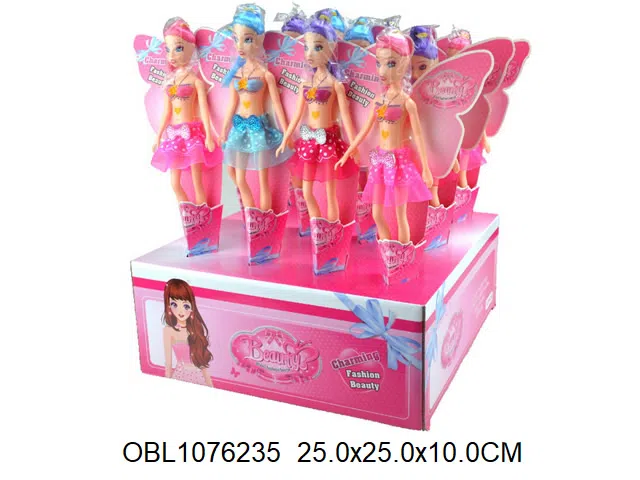 8寸实身芭芘 12身装1展示盒_OBL1076235