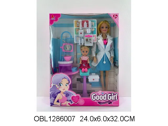 11.5寸实身活动关节芭芘套装配3.5寸实身芭芘 主体衣服1款1色_OBL1286007