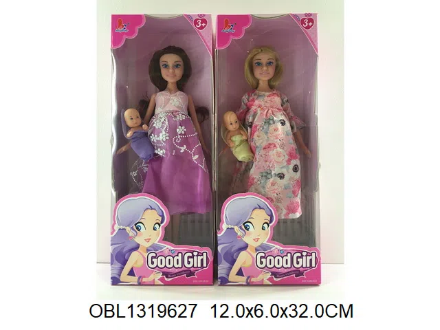 11.5寸实身孕妇芭芘配小公仔 2款混装 主体衣服1款1色_OBL1319627