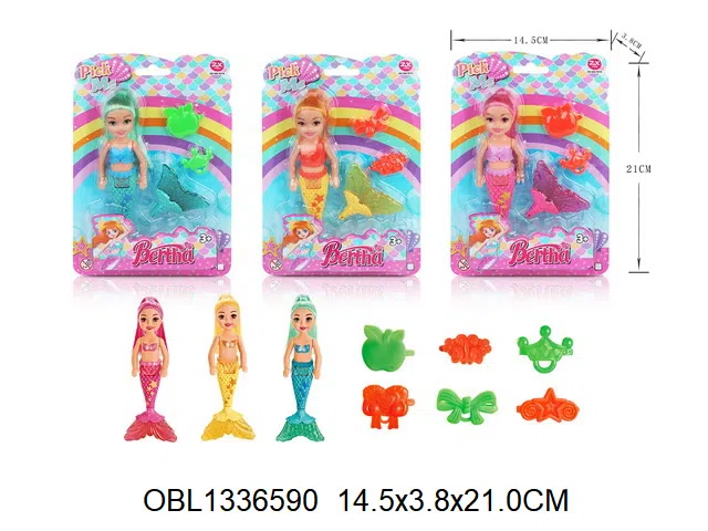 6.5寸实身美人鱼芭芘套装 3款混装_OBL1336590