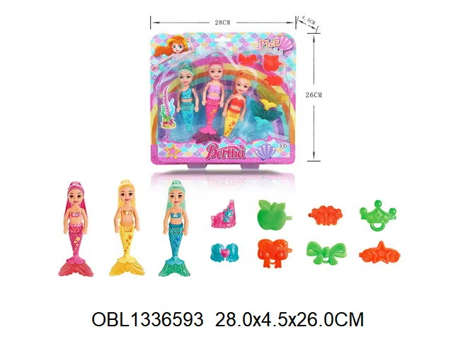 3身庄6.5寸实身美人鱼芭芘套装_OBL1336593