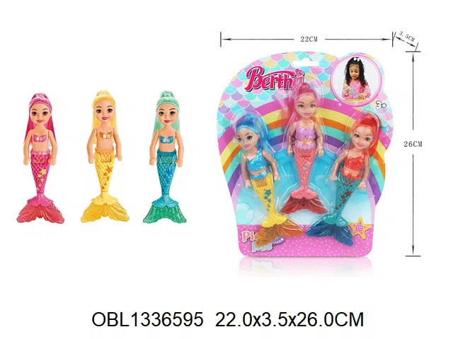 3身庄6.5寸实身美人鱼芭芘套装_OBL1336595