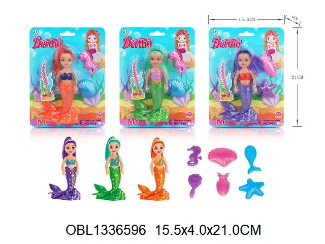 6.5寸实身美人鱼芭芘套装 3款混装_OBL1336596