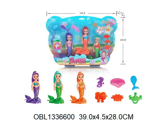 3身庄6寸实身美人鱼芭芘套装_OBL1336600