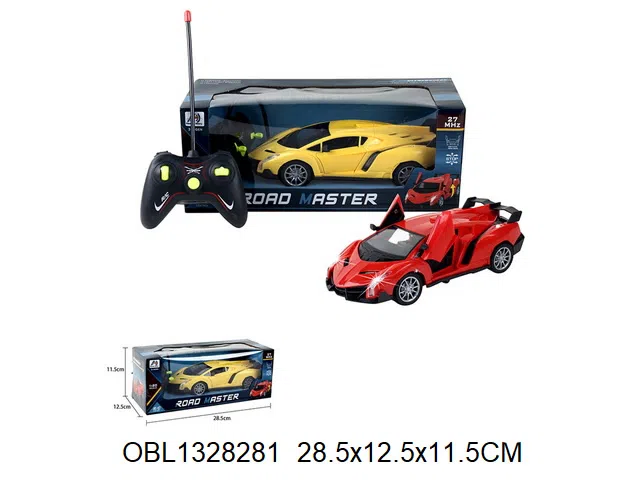 5通遥控车带灯光  一键开门  车身3*AA没包电  遥控器2*AA无包电 27频率  2色混装_OBL1328281