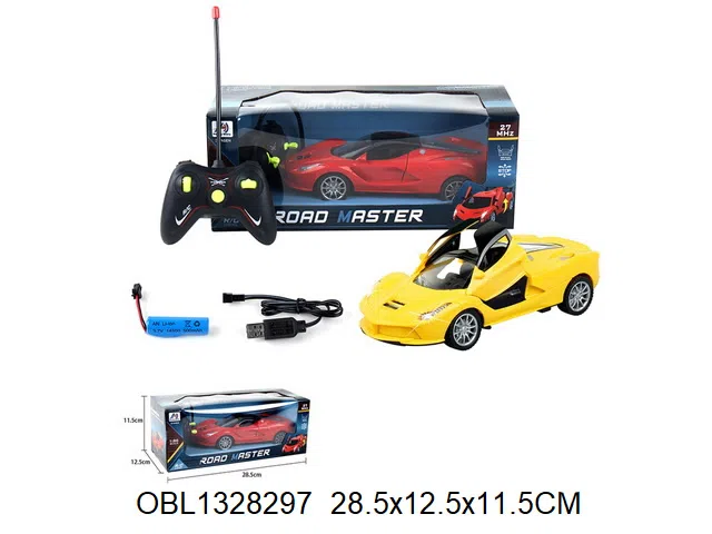 5通遥控车带灯光配USB线  一键开门  车身3.7V电池包电  遥控器2*AA无包电 27频率  2色混装_OBL1328297