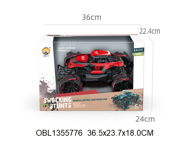 4通遥控车配USB线 车身3.7V锂电池包电 遥控器2*AA无包电 2色混装  2.4G_OBL1355776