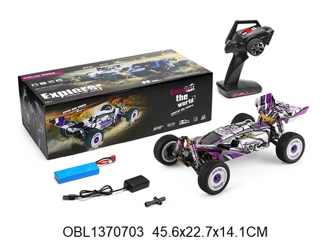遥控四驱竞速车配USB线 机身7.4V锂电池 遥控器4*AA无包电 2.4G_OBL1370703