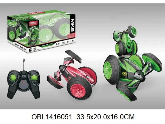 遥控翻斗车配USB线 车身3.7V锂电池包电  遥控器2*AA包电 27频率  2色混装_OBL1416051
