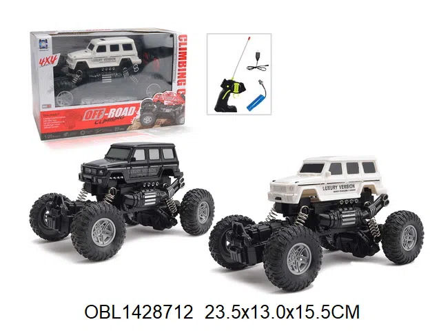 遥控攀爬车配USB线 车身3.7V锂电池包电 遥控器2AA无包电 27频率 2色混装_OBL1428712