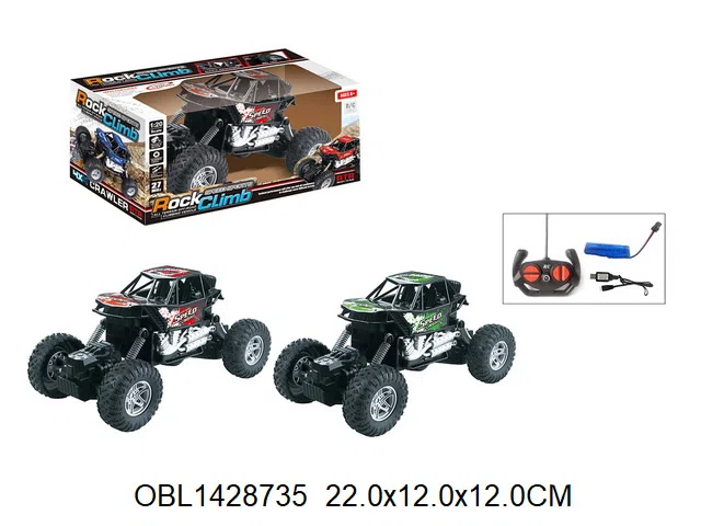 遥控越野车配USB线 车身3.7V锂电池包电 遥控器2AA无包电 27频率 2色混装_OBL1428735