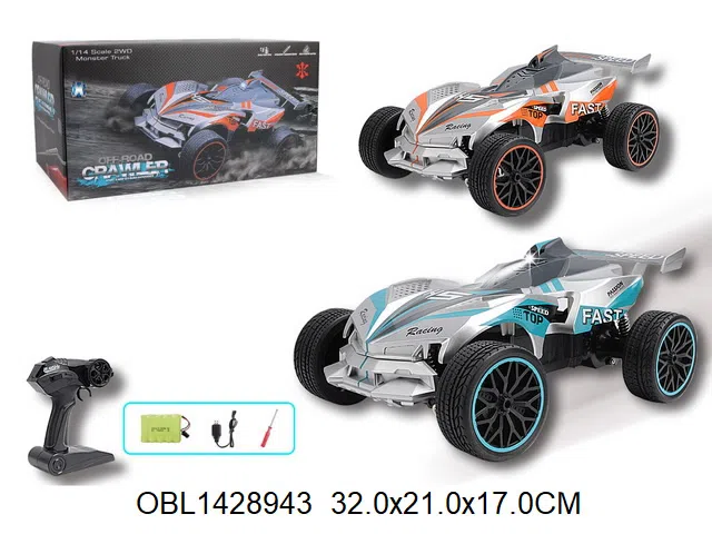 遥控高速车带灯光配USB线 车身6V锂电池包电 遥控器2*AA无包电  2.4G_OBL1428943