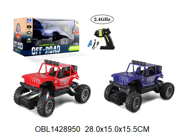 遥控攀爬车带灯光配USB线 车身3.7V锂电池包电 遥控器2*AA无包电  2.4G_OBL1428950