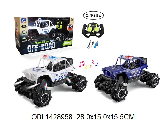 遥控攀爬车带灯光音乐配USB线 车身3.7V锂电池包电 遥控器2*AA无包电  2.4G_OBL1428958