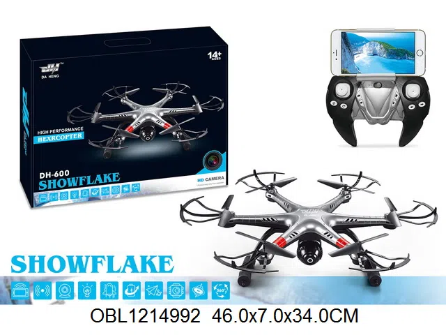 2.4G遥控六轴飞行器带30万WIFI像素摄像头 无头模式 一键返航 定高  机身7.4V电池包电 遥控器4*AA无包电_OBL1214992