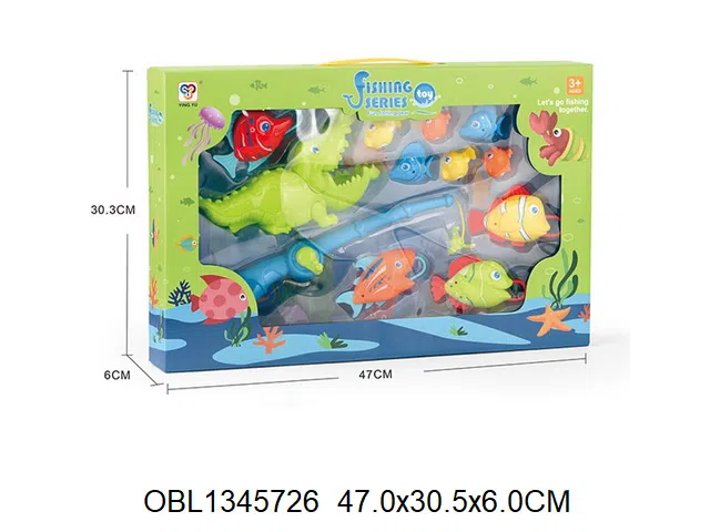 钓鱼鳄鱼吃鱼套装_OBL1345726