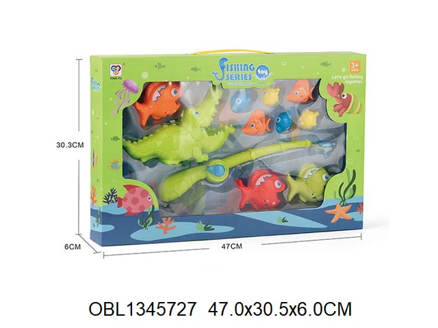 钓鱼鳄鱼吃鱼套装_OBL1345727